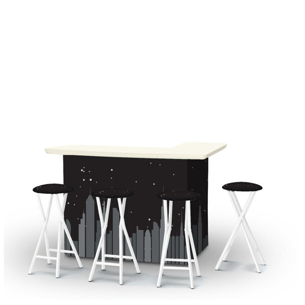 Best of Times Bar Set with Stools Wayfair